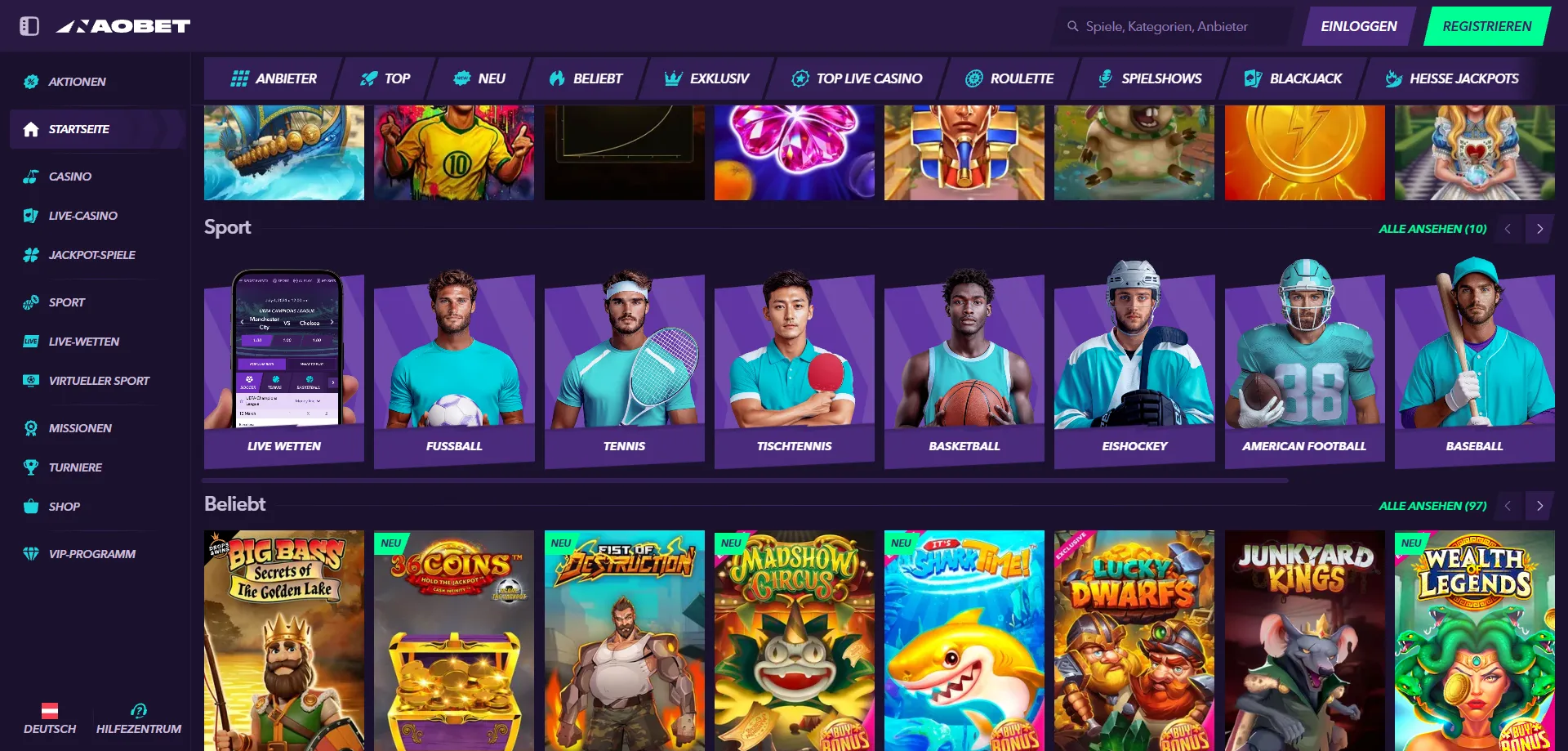 NaoBet Casino Sportwetten – Fußball, Tennis und Basketball live