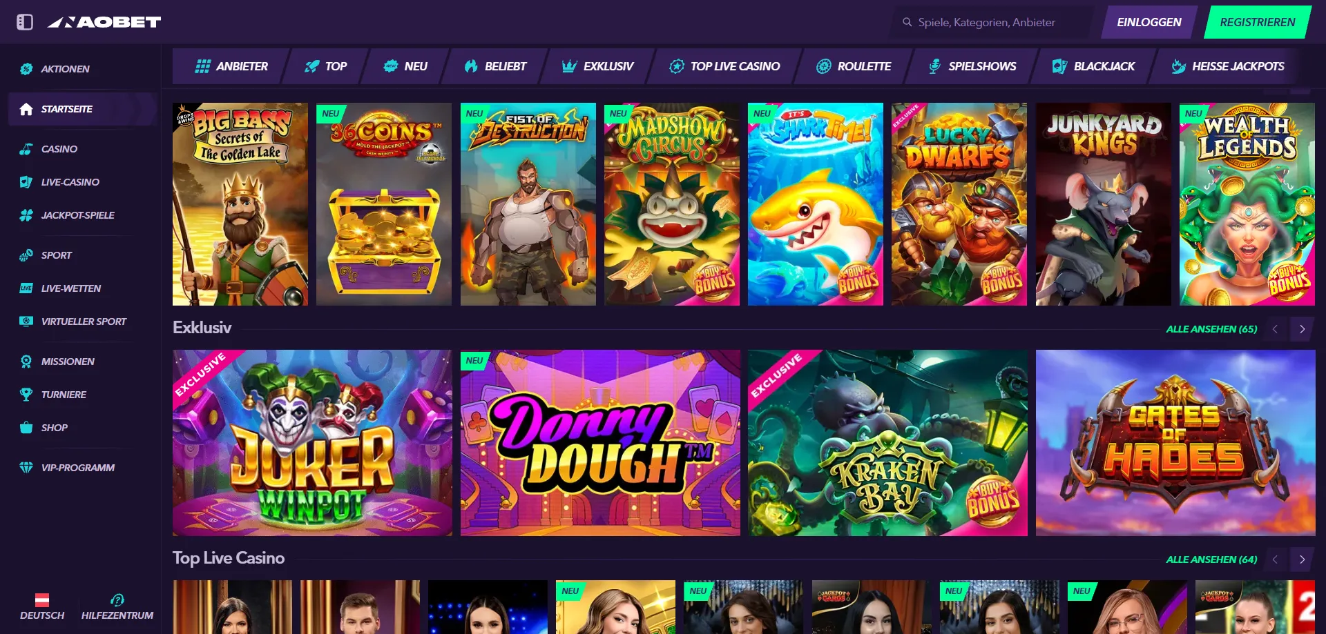 NaoBet Casino Slots – über 10.000 Spielautomaten online